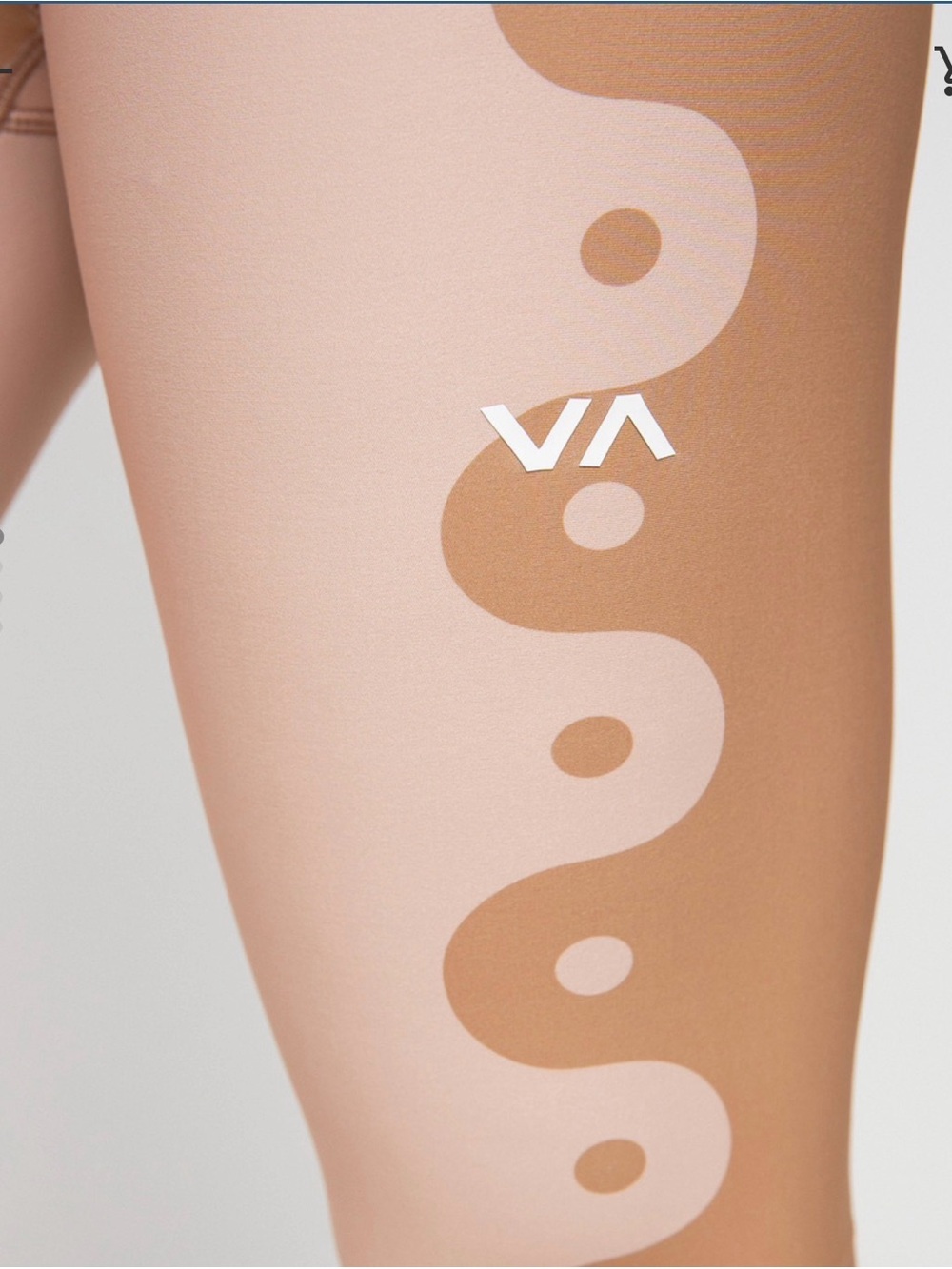 RVCA Neutral Wave Leggings - Light Beige & Tan